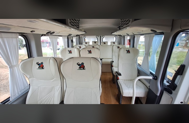 12 Seater 2+1 Executive White Leather Interior